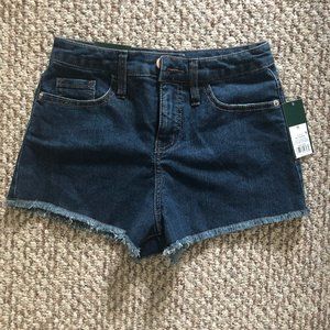 High-rise jean shorts